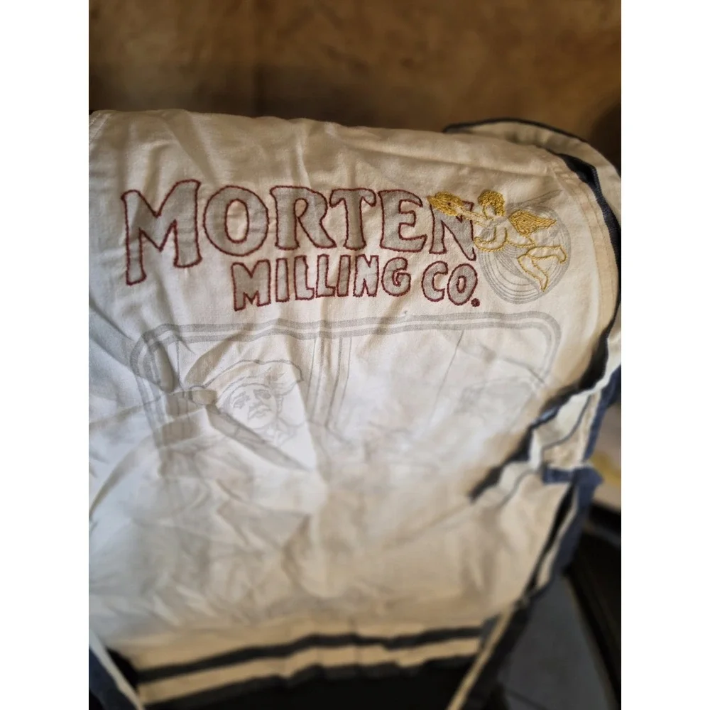 Morten Milling Company Apron Made From‎ A Flour Sack & Embroidered Dallas, Texas